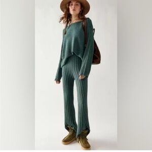 Free People FP Beach Imogene Sweater Ribbed Pants PANTS ONLY